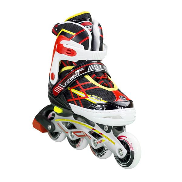NA1160 A CZARNO-CZERWONE ŁYŻWOROLKI NILS EXTREME
