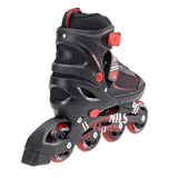NH7103 A 2w1 BLACK/RED ROZM. M ŁYŻWOROLKI Z WYM. PŁ. HOKEJOWĄ NILS EXTREME