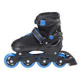 NH7104 A 2w1 BLACK/BLUE ROZM. S ŁYŻWOROLKI Z WYM. PŁ. HOKEJOWĄ NILS EXTREME