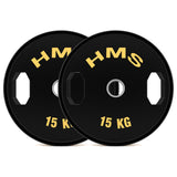 TOG ZESTAW TALERZY OLIMPIJSKICH OGUMOWANYCH 2 x 5 - 25 KG (150 KG) HMS