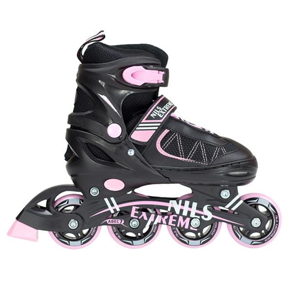 NF7103 A 2w1 BLACK/PINK ROZM. S ŁYŻWOROLKI Z WYM. PŁ. FIGUROWĄ NILS EXTREME
