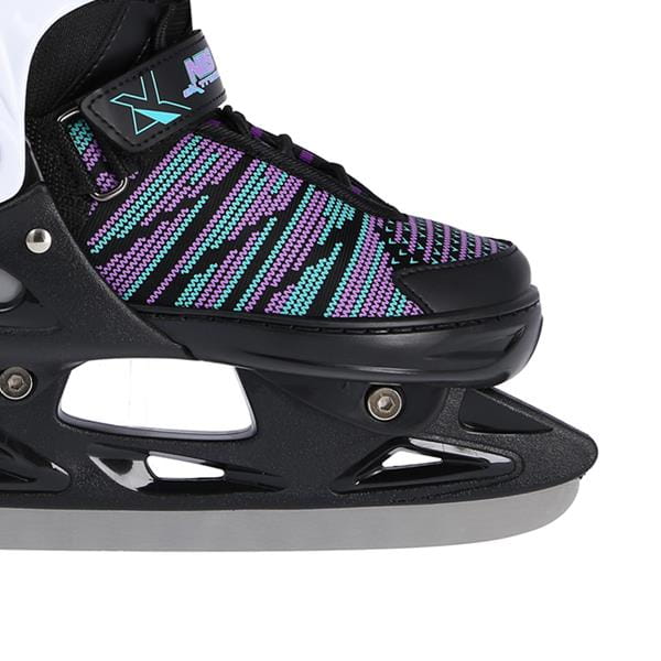 NH2255 A BLACK/VIOLET ROZM. XS(29-32) ŁYŻWY HOKEJOWE NILS EXTREME