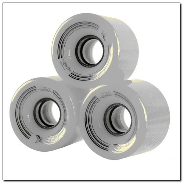 KP-6045 CLEAR 60x45 MM (4 szt.) KÓŁKA KAUCZUKOWE DO PENNYBOARD NILS EXTREME