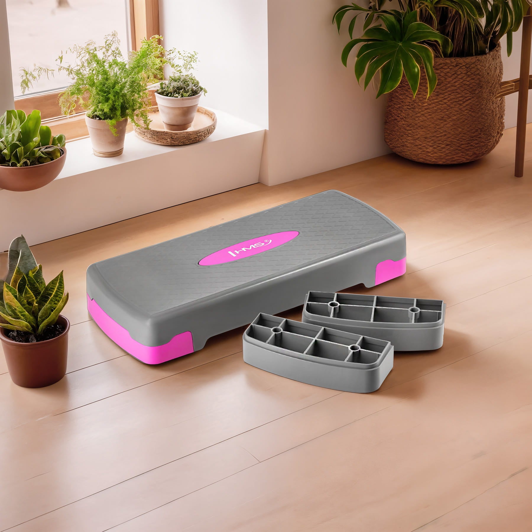 GRAY/PINK STEP DO AEROBIKU HMS AS003