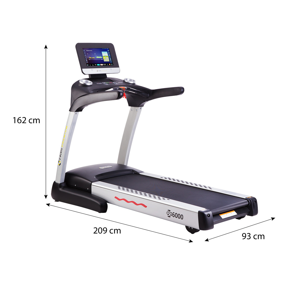 ZESTAW BE6000 BIEŻNIA ELEKTRYCZNA SEMI COMMERCIAL HMS PREMIUM+KSIĄŻKA SLOW JOGGING