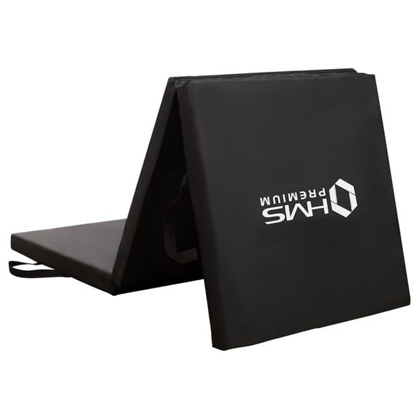 MATERAC GIMNASTYCZNY SKŁADANY 1800x600MM BLACK HMS PREMIUM MGS02