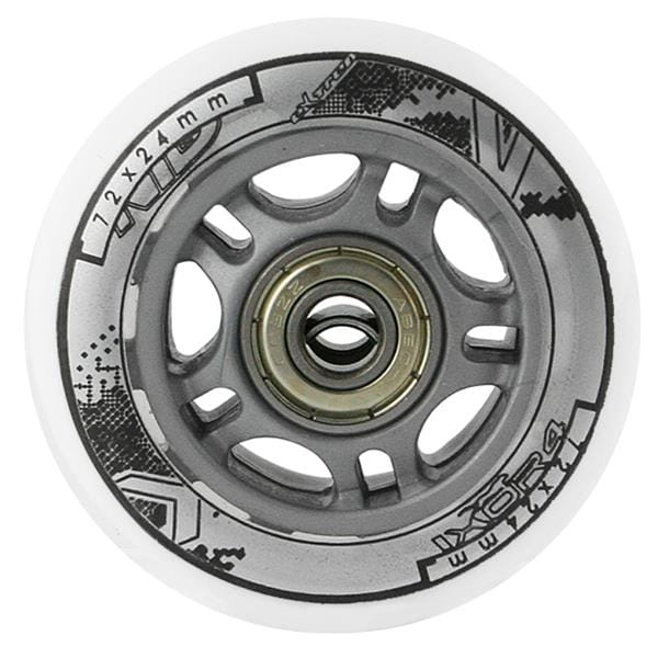 ZESTAW PU 72x24 82A BIAŁE (4 szt.) + ABEC-7 (8 szt.) NILS EXTREME