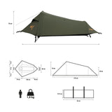 NAMIOT ULTRA LIGHT SKYAIR 1 ZIELONY NILS CAMP NC2501