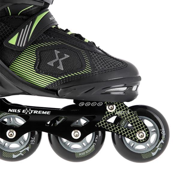 NA9080 CZARNO/ZIELONE ROLKI NILS EXTREME