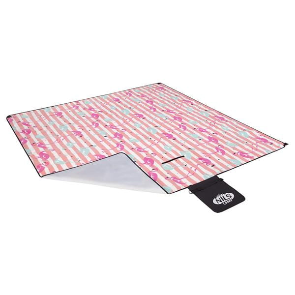 KOC PIKNIKOWY NC2313 FLAMINGI  200×200cm PE + ALU NILS CAMP