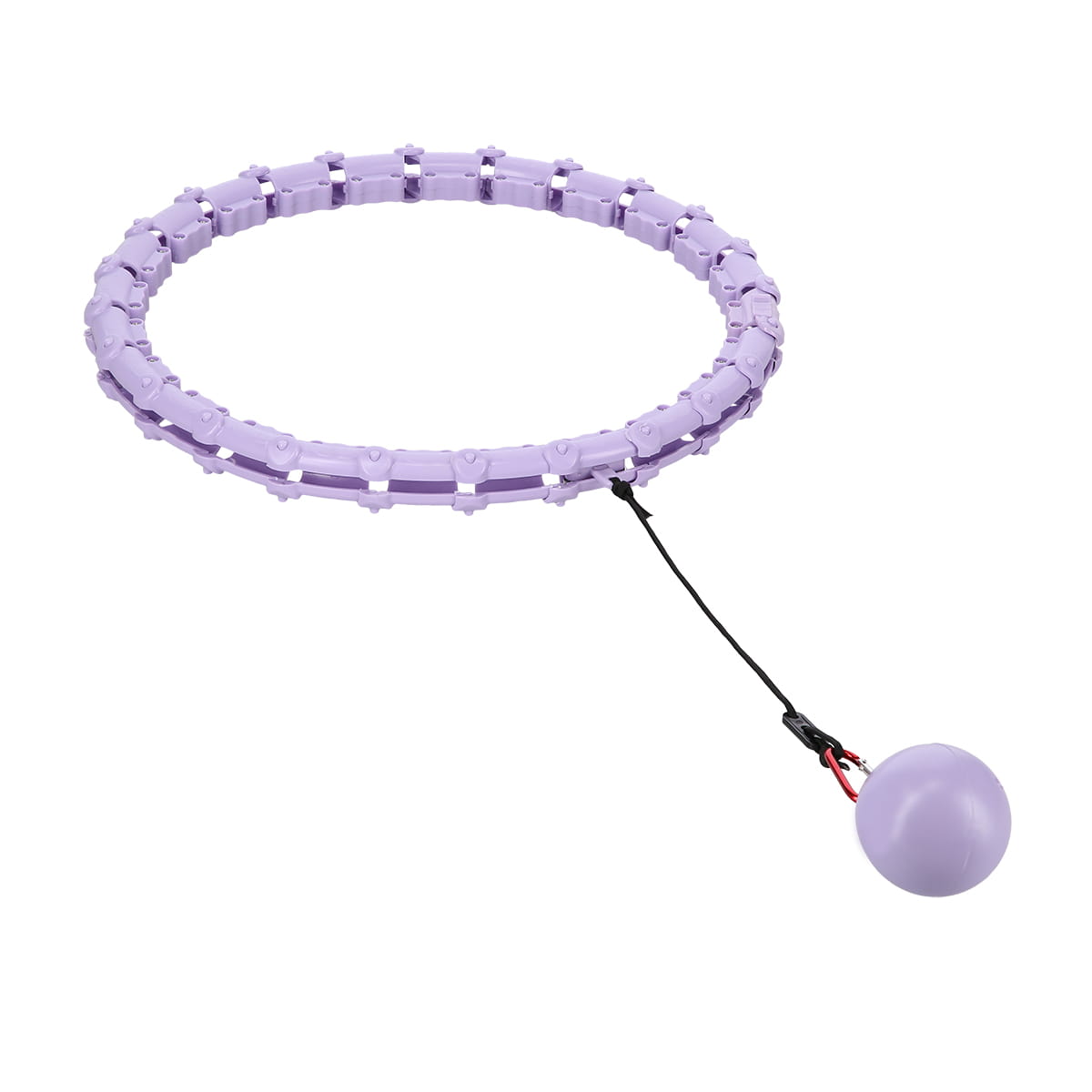 ZESTAW HULA HOP OHA02 VIOLET Z WYPUSTKAMI I OBCIĄŻNIKIEM ONE FITNESS + PAS BR160