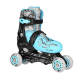 NH0320 A SET 4W1 BLUE LAGOON ŁYŻWOROLKI PŁOZA HOKEJOWA NILS EXTREME