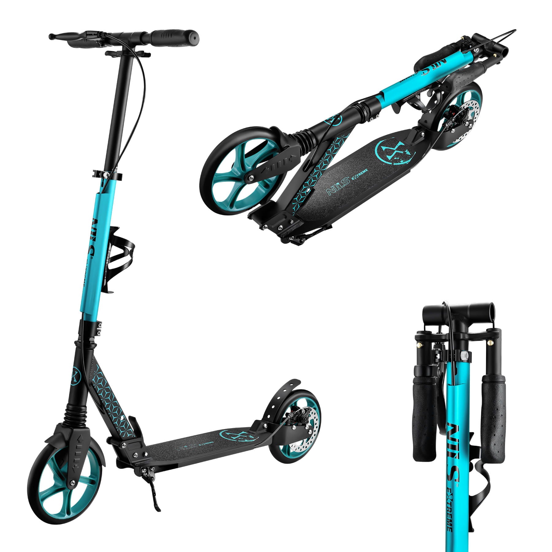 TURQUOISE HULAJNOGA Z HAMULCEM TARCZOWYM  NILS EXTREME HM124T