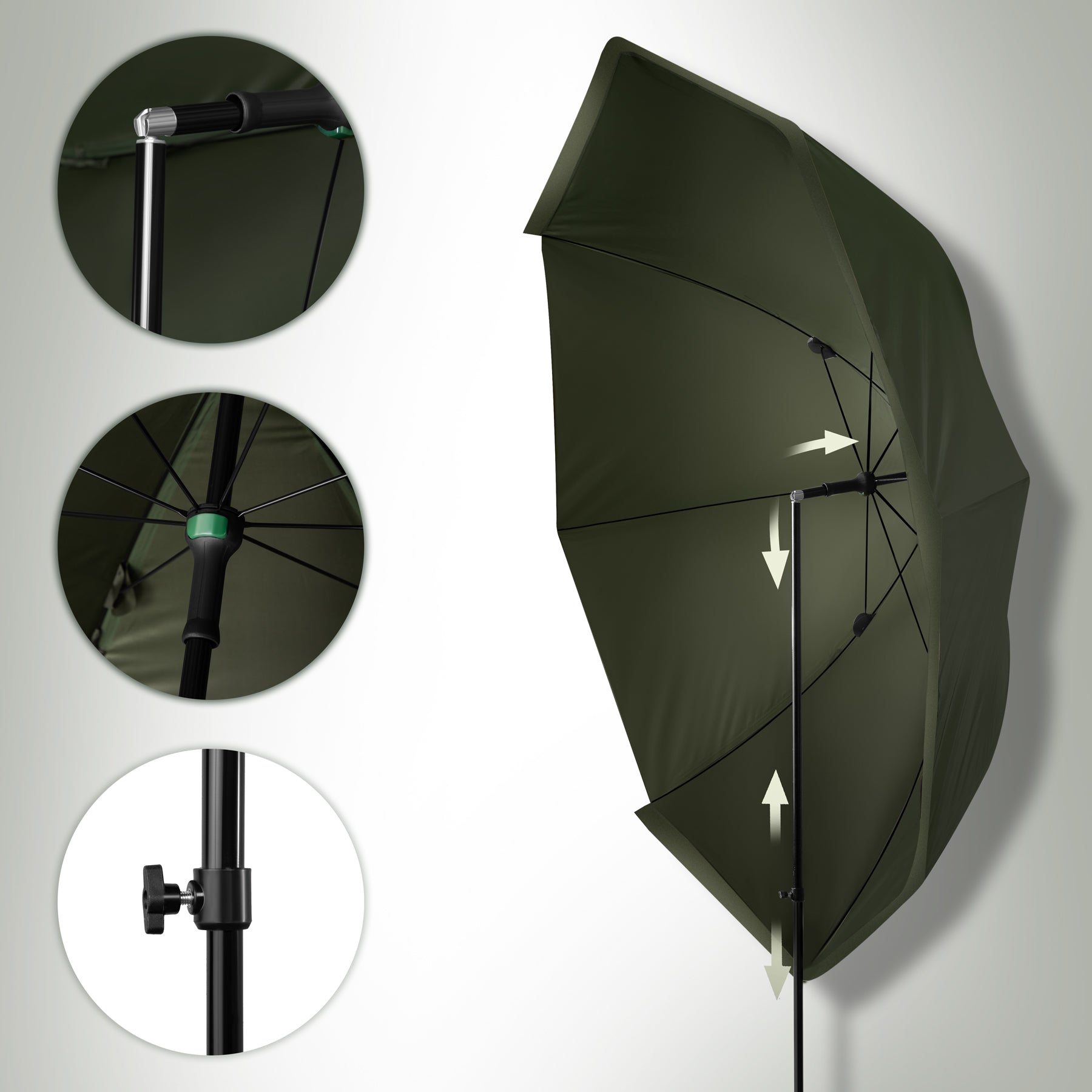 PARASOL WĘDKARSKI Z BOCZNYMI ŚCIANKAMI 250CM NILS CAMP NC4702