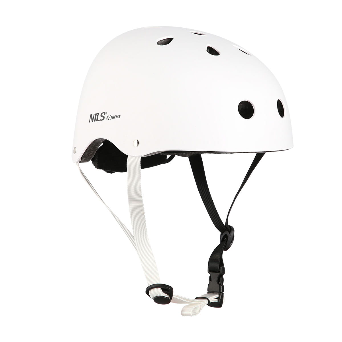 Kask ochronny biały NILS EXTREME MTW001 do rolek, hulajnogi i deskorolki