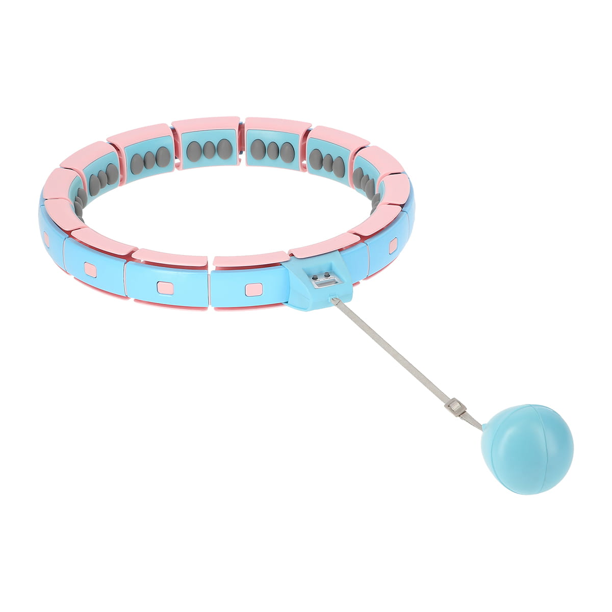 ZESTAW REGULOWANY HULA HOP FH06 BLUE/PINK Z OBCIĄŻNIKEIM I LICZNIKIEM + PAS BR160