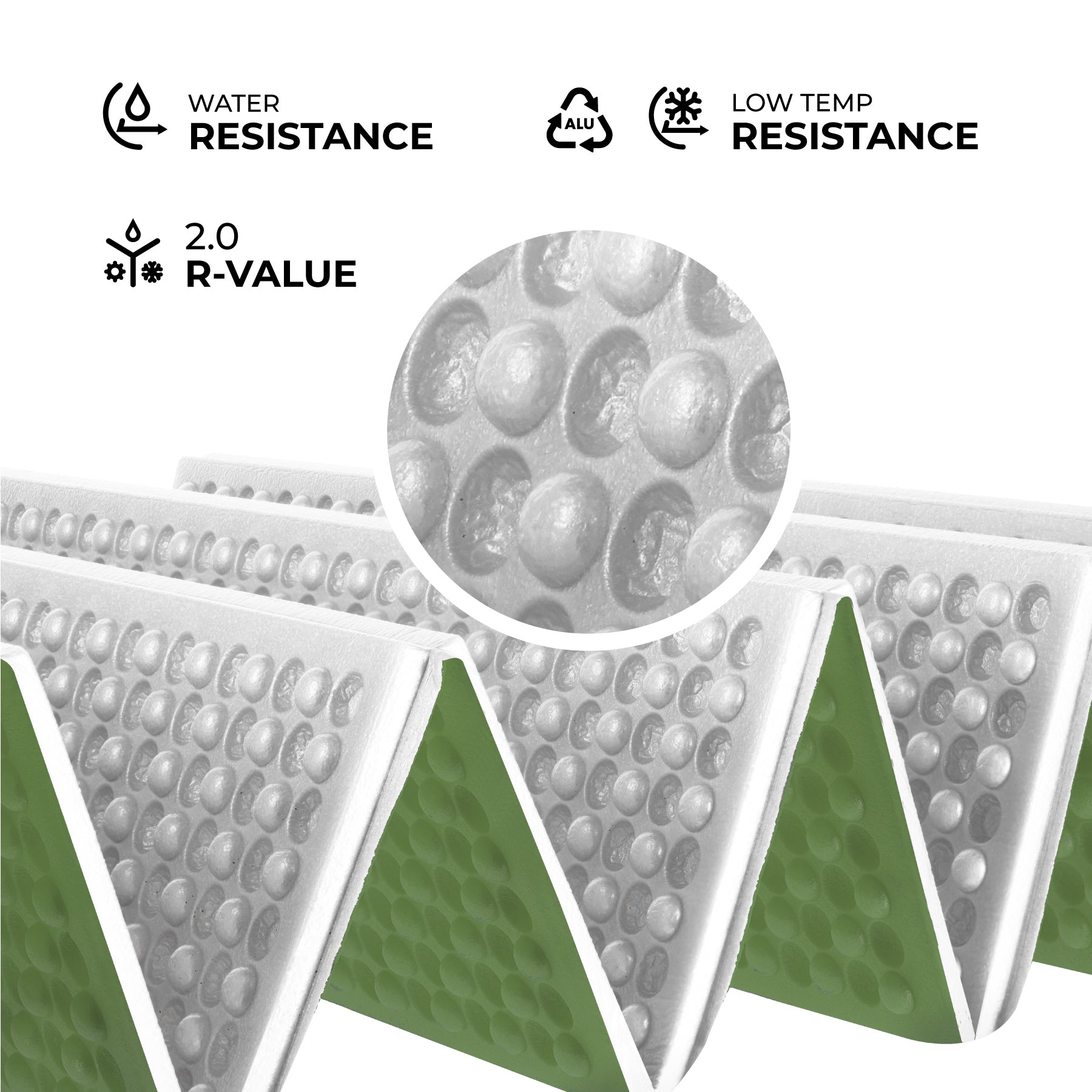 MATA KEMPINGOWA SKŁADANA Z PODBICIEM ALUMINIOWYM + XPE 195 CM ZIELONA NILS CAMP NC17103