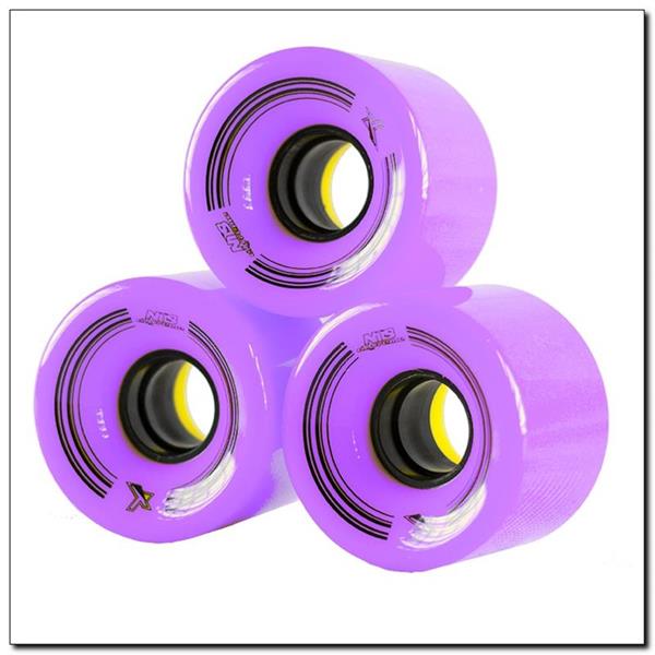 KP-6045 PURPLE 60x45 MM (4 szt.) KÓŁKA KAUCZUKOWE DO PENNYBOARD NILS EXTREME