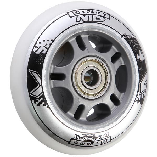 PU 80x24 82A BIAŁE N (4 szt.) + ABEC-7 (8 szt.) ZESTAW NILS EXTREME