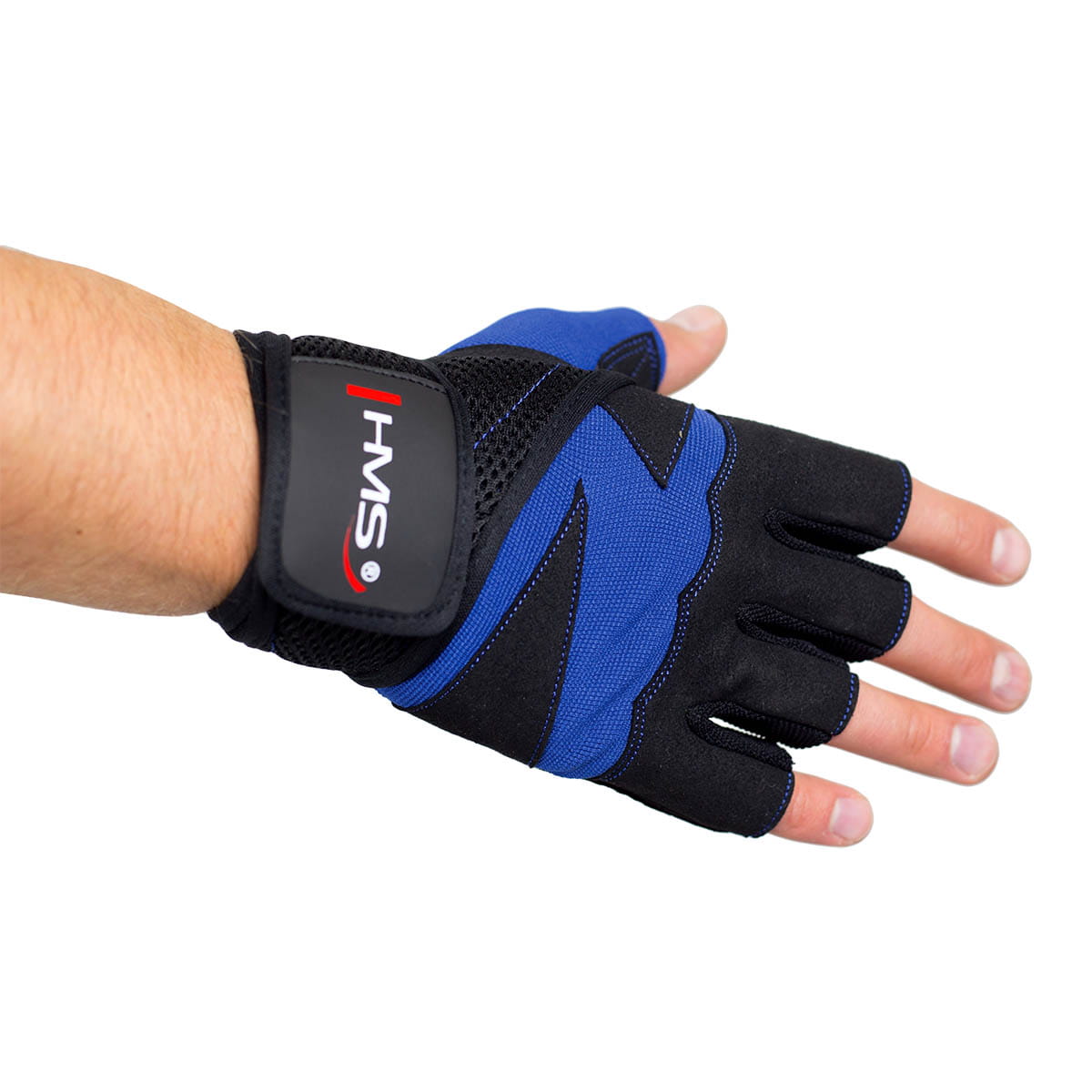 RST02 BLACK/BLUE ROZM. M RĘKAWICE NA SIŁOWNIĘ HMS