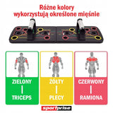 Wielofunkcyjna deska do pompek z uchwytami i linkami MFPUB