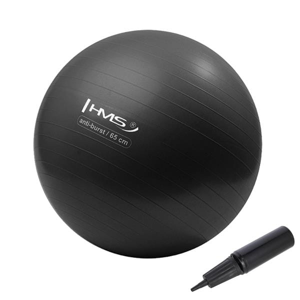 YB02 65CM BLACK ANTI-BURST PIŁKA GIMNASTYCZNA HMS