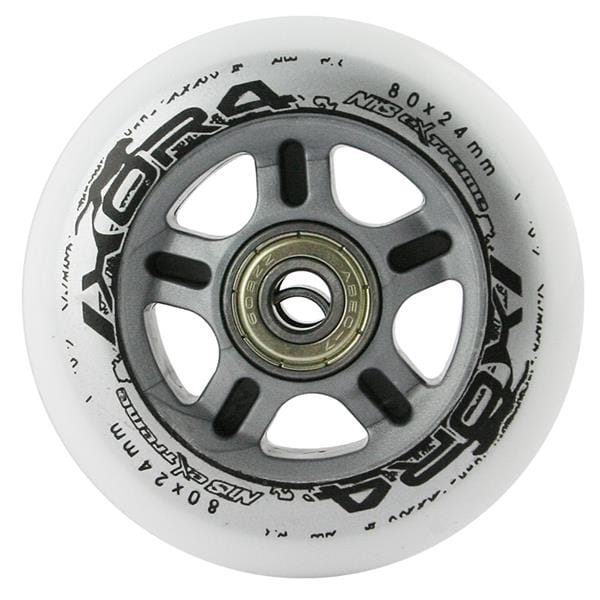 ZESTAW PU 80x24 82A BIAŁE (4 szt.) + ABEC-7 (8 szt.) NILS EXTREME