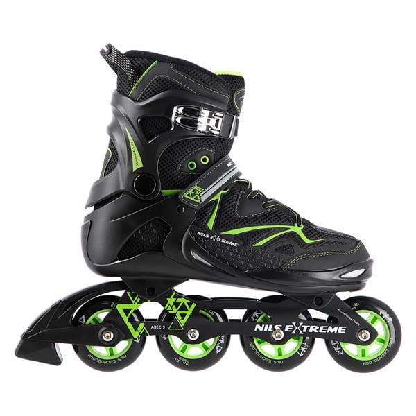 NA9022 CZARNO/ZIELONE ROLKI NILS EXTREME