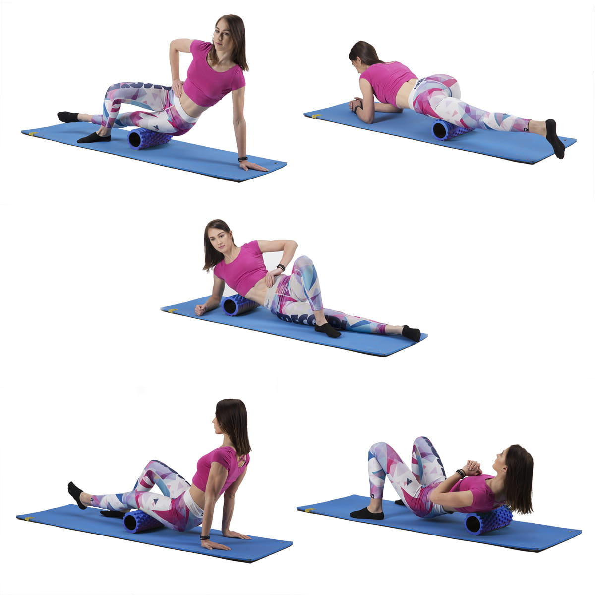 FS103 BLUE 33CM WAŁEK FITNESS/ROLLER HMS
