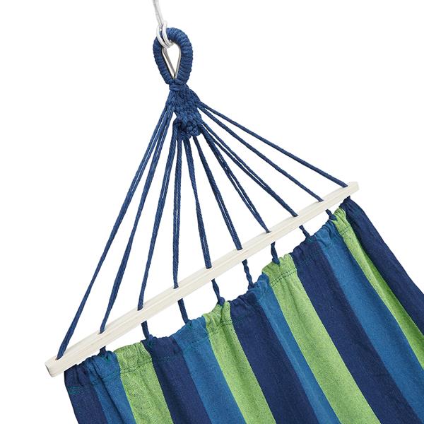NC9001 NIEBIESKI HAMAK Z DREWNIANĄ BELKĄ 70CM I METALOWYM UCHWYTEM NILS CAMP