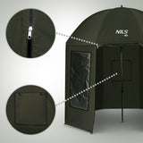 PARASOL WĘDKARSKI Z PEŁNĄ OSŁONĄ 2W1 250CM NILS CAMP NC4701