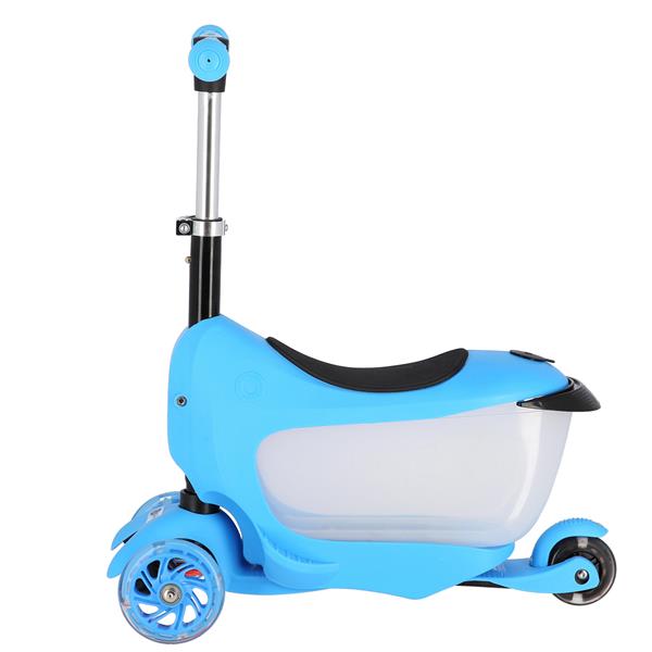 HJD04 3w1 BLUE HULAJNOGA JEŹDZIK DZIECIĘCY
