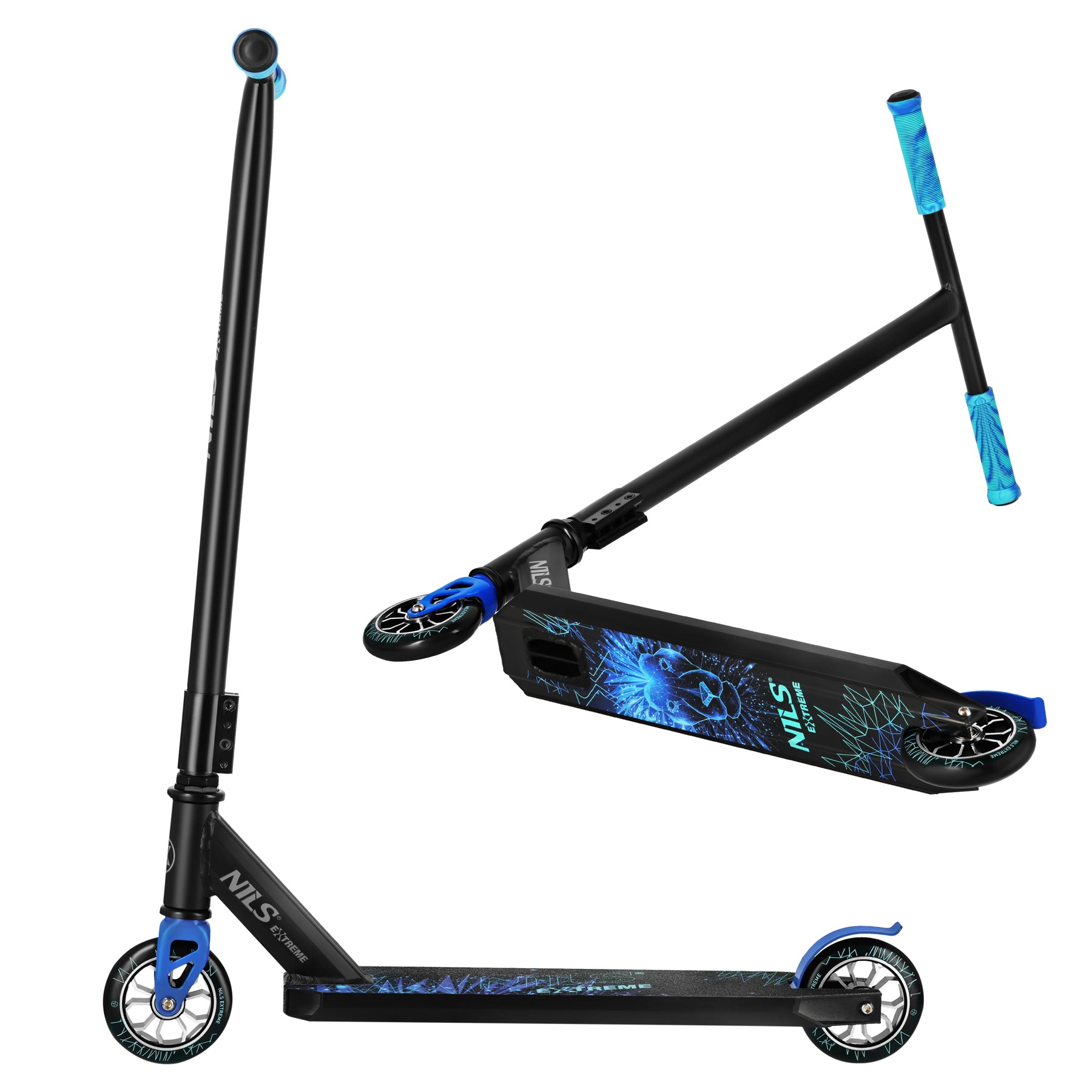 HULAJNOGA WYCZYNOWA FLUORESCENCYJNA LION NIEBIESKA NILS EXTREME HS155