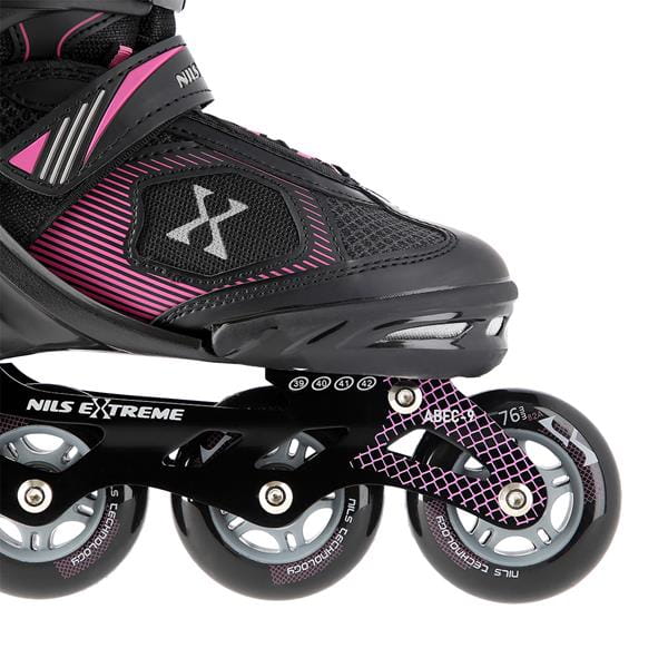 NA9080 CZARNO/FIOLETOWE ROLKI NILS EXTREME