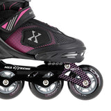 NA9080 CZARNO/FIOLETOWE ROLKI NILS EXTREME
