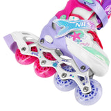 ŁYŻWOROLKI 4w1 Z WYM. PŁOZĄ HOKEJOWĄ MAZZY ROZM. S(31-34) NILS FUN NH18150