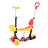 HULAJNOGA DZIECIĘCA NILS FUN HLB07 4w1 BLACK-YELLOW-RED