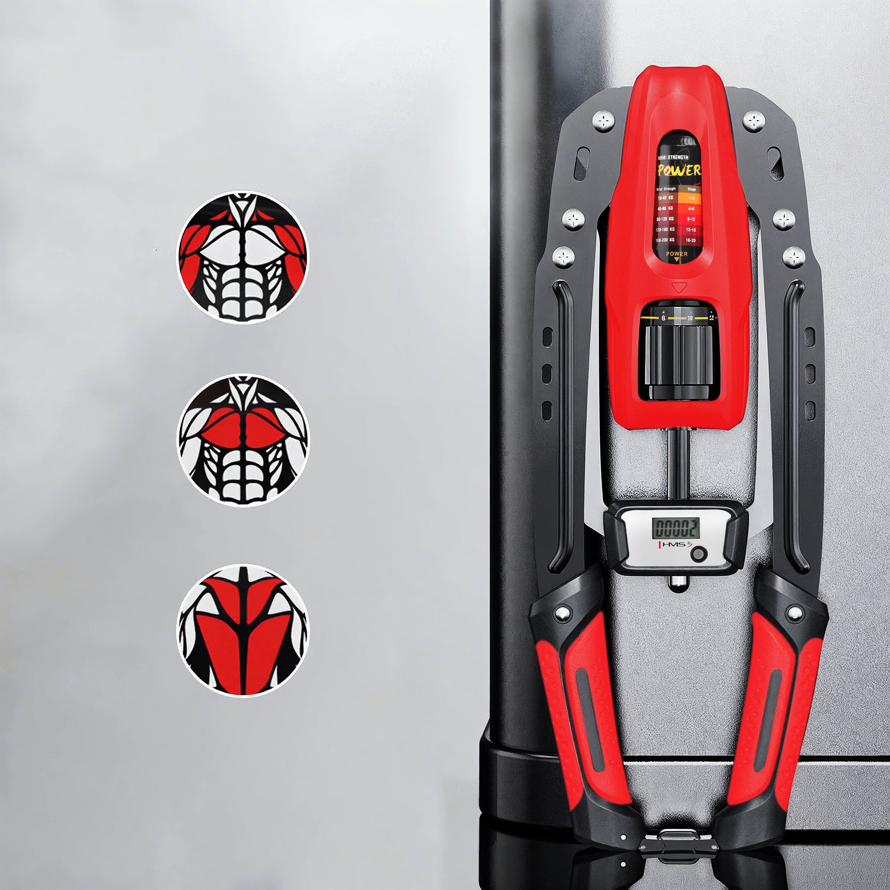 PRO HYDRAULICZNY ŚCISKACZ DO ĆWICZEŃ Z LICZNIKIEM HMS F1020