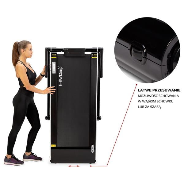 BIEŻNIA ELEKTRYCZNA Z BIURKIEM HMS LOOP12 MULTI BLACK
