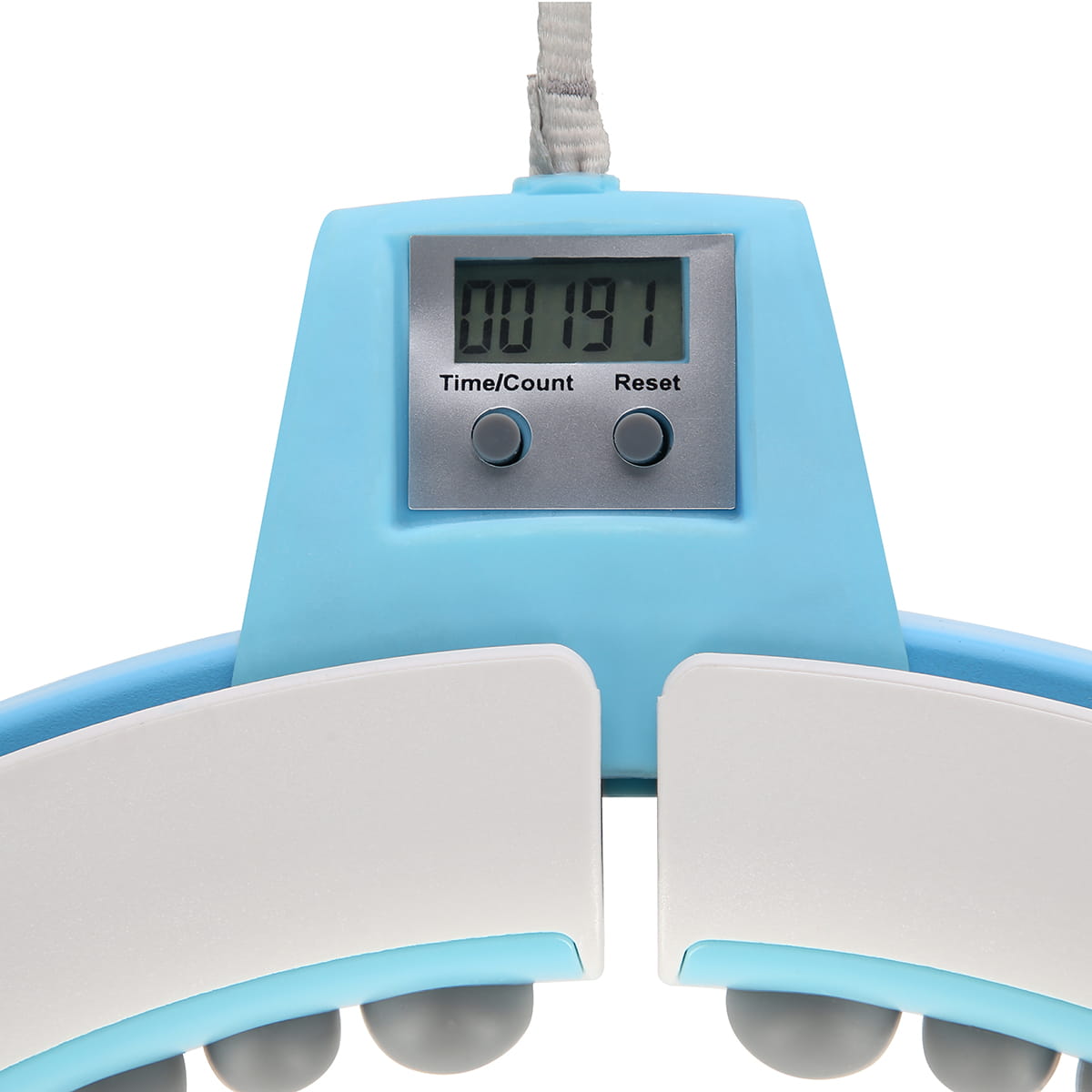 ZESTAW REGULOWANY HULA HOP FH06 BLUE Z OBCIĄŻNIKEIM I LICZNIKIEM + PAS BR160