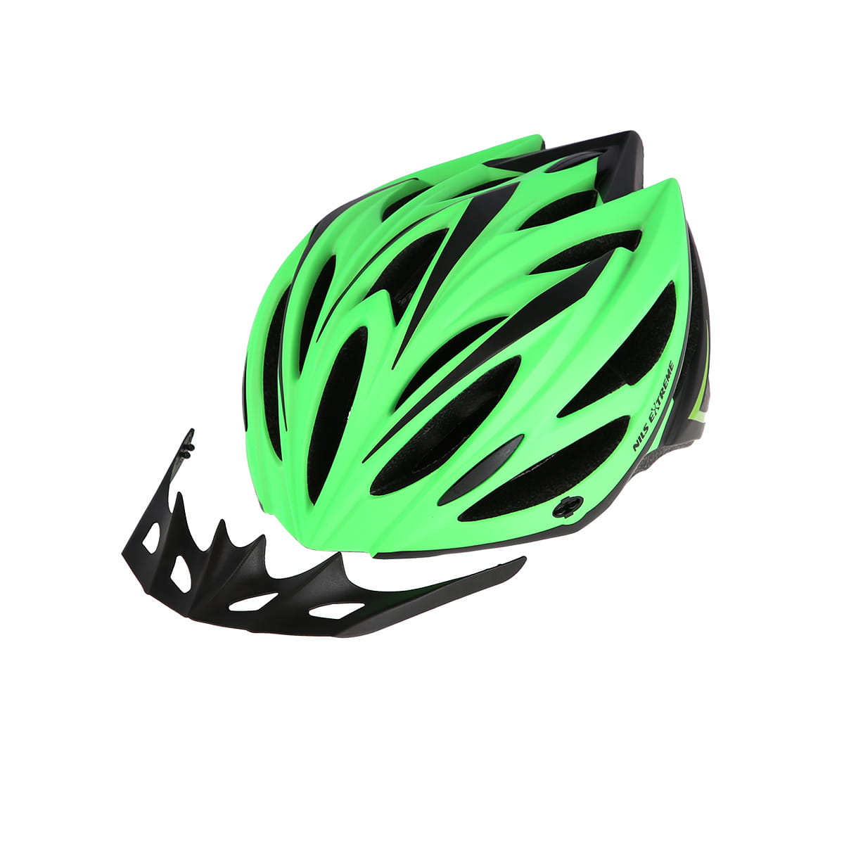 MTW202 ZIELONO-CZARNY KASK NILS EXTREME