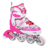 NF10927 A 2w1 DARK PINK ŁYŻWOROLKI Z WYM. PŁ. FIGUROWĄNILS EXTREME