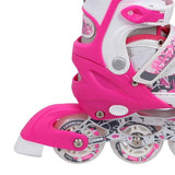 NF10927 A 2w1 DARK PINK ŁYŻWOROLKI Z WYM. PŁ. FIGUROWĄNILS EXTREME