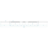 GO700 GRYF OLIMPIJSKI 20KG 2200MM HMS + ZACISK ZG1000 BLACK