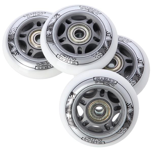PU 70x24 82A BIAŁE N (4 szt.) + ABEC-7 (8 szt.) ZESTAW NILS EXTREME