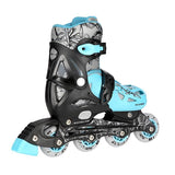 NH0320 A SET 4W1 BLUE LAGOON ŁYŻWOROLKI PŁOZA HOKEJOWA NILS EXTREME