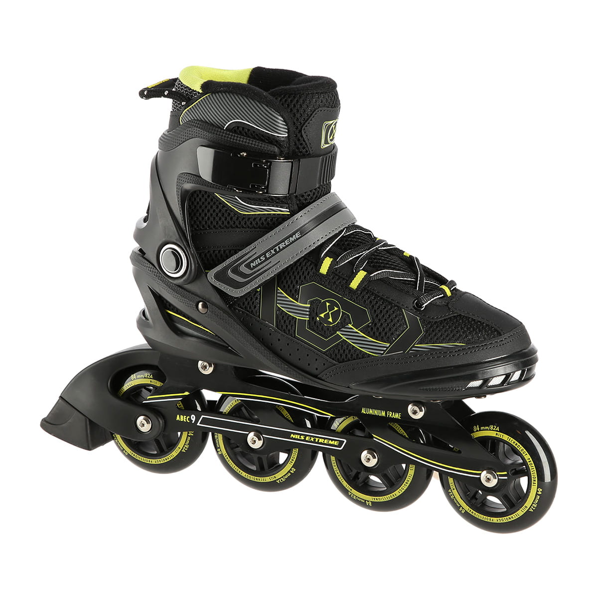 ŁYŻWOROLKI NILS EXTREME NA9157 CZARNO-ŻÓŁTE