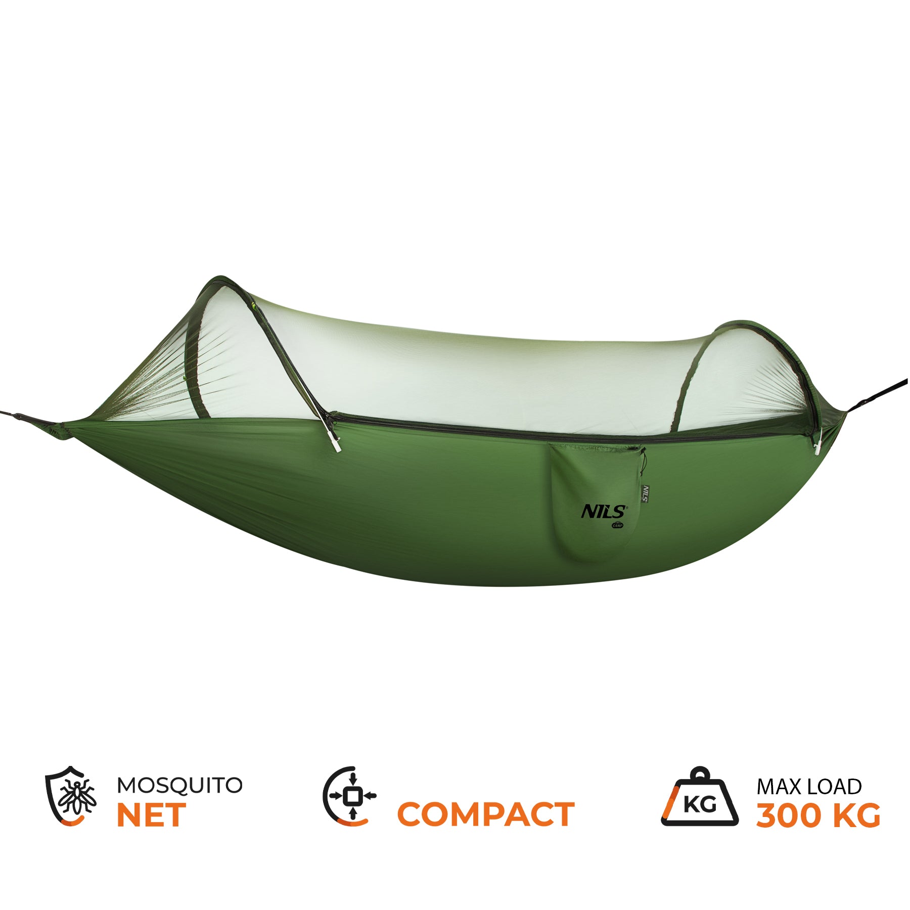 NILS Camp NC3117 hamak turystyczny z moskitierą i daszkiem – komfort outdoorowy