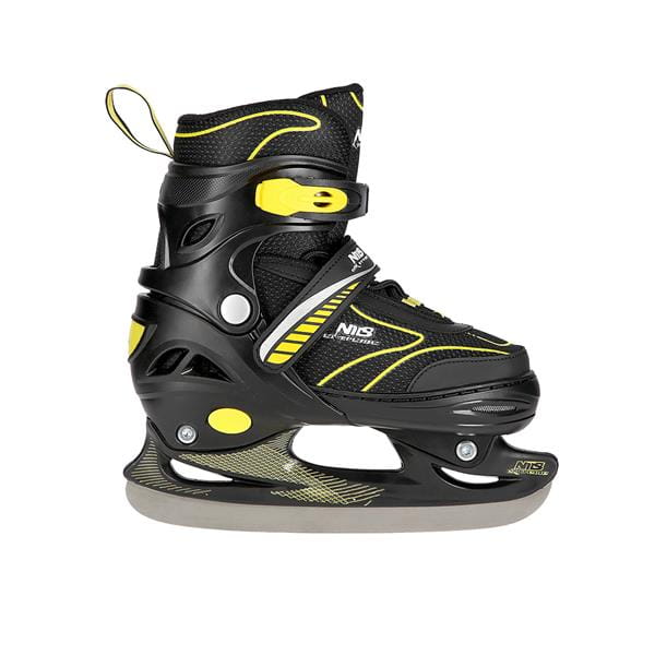 NH11812 A 2w1 BLACK/YELLOW ŁYŻWOROLKI Z WYM. PŁ. HOKEJOWĄ NILS EXTREME