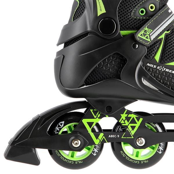 NA9022 CZARNO/ZIELONE ROLKI NILS EXTREME